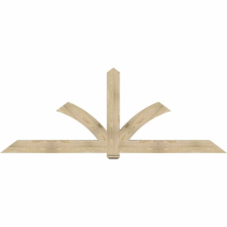 Ekena Millwork Redmond Rough Sawn Timber Gable Bracket, Douglas Fir, 108"W x 40"H x 6"D x 6"F, 9/12 Pitch GBW108X40X0606RED00RDF